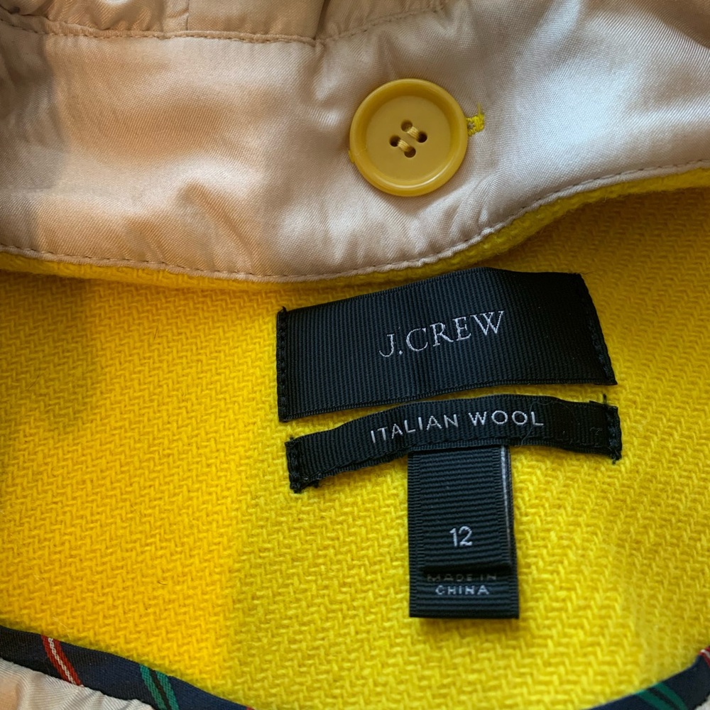 J. Crew Yellow Toggle Coat - Picture 4 of 14